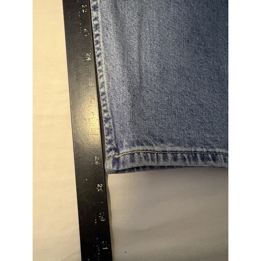 Levi's 502 Denim Jeans Men's Size 38x30 Blue Straight Leg Flat Front